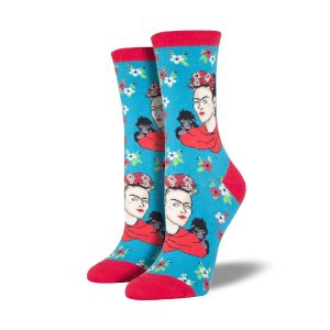 Socksmith -  Frida Portrait - Damen Socken - Gr. 39-42, (blau)