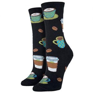 Socksmith - Love you a Latte! - Latte Cappucino, Socken Damen, schwarz - Gr. 39-42