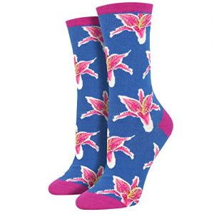 Socksmith Lilies, Lilien - Socken Damen Gr 39 - 42, blau