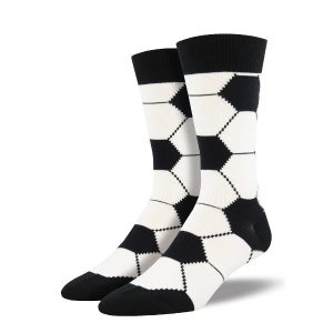 Socksmith - Goal / Tor! Fussball Herren Socken - schwarz , weiß - Gr. 43 - 46