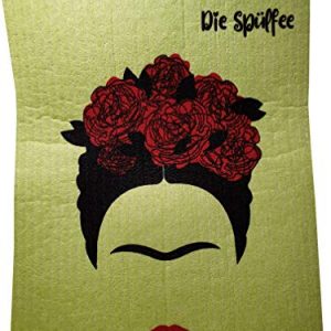 Alison Walton Die Spülfee - Swedish Dishcloth - Frida - 8 Farben - Öko - Spültuch, Spüllappen 17 x 20 cm (Apfelgrün)