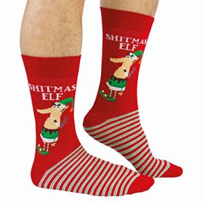 Cockney Spaniel - Fun Socks - Shitmas Elf - Gr. 39-46