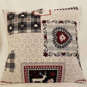 Sprügel - Hirschromantik - Kissenhülle 40cm x 40cm - Sekt/bunt -