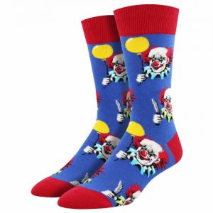 Socksmith –  Free Balloons / Clown  Herren Socken – blau,  Gr. 43 – 46