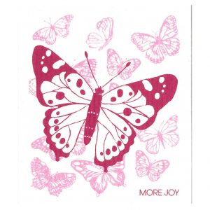 More Joy skandinavisches Schwammtuch Spültuch - Butterflies / Schmetterlinge