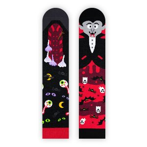 Nanushki -Happy Friends – verrückte, bunte mismatched Socken – Bloody Hal / Dracula – Gr. 40-43