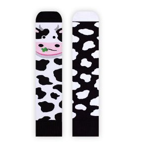 Nanushki -Happy Friends – verrückte, bunte mismatched Socken – Holy Cow / Kuh – Gr. 44-46