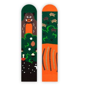 Nanushki -Happy Friends – verrückte, bunte mismatched Socken – Jason Boarne / Wildschwein – Gr. 36-39
