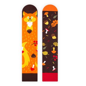 Nanushki -Happy Friends – verrückte, bunte mismatched Socken – Madame Nutty / Eichhörnchen – Gr. 36-39