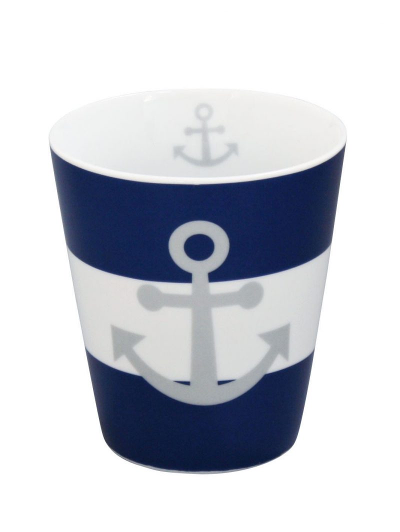 Krasilnikoff  - Happy Mug  HM326 -  Anker, blu - 330ml