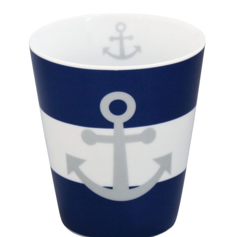Krasilnikoff  - Happy Mug  HM326 -  Anker, blu - 330ml