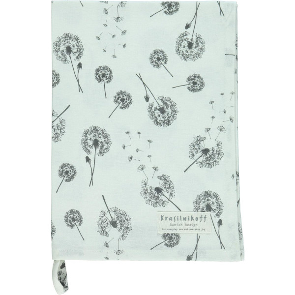 Krasilnikoff - Geschirrtuch , Teatowel - Pusteblume, White