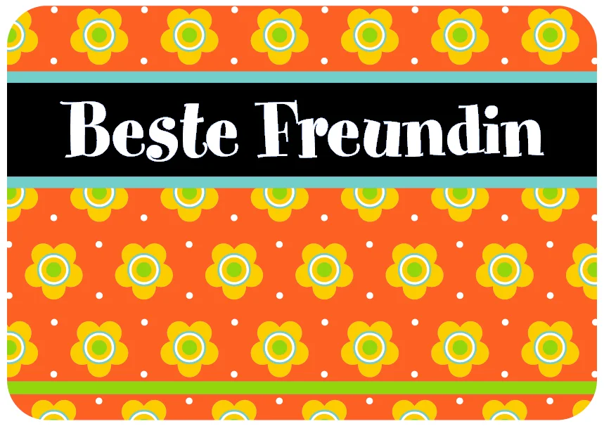 Postkarte - Sahneschnitten - Beste Freundin