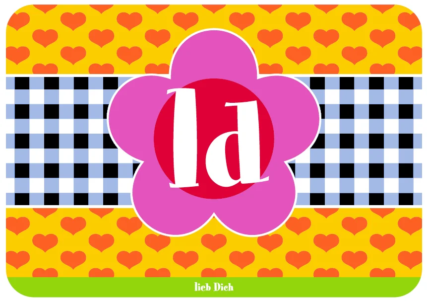 Postkarte - Sahneschnitten - ld - lieb dich