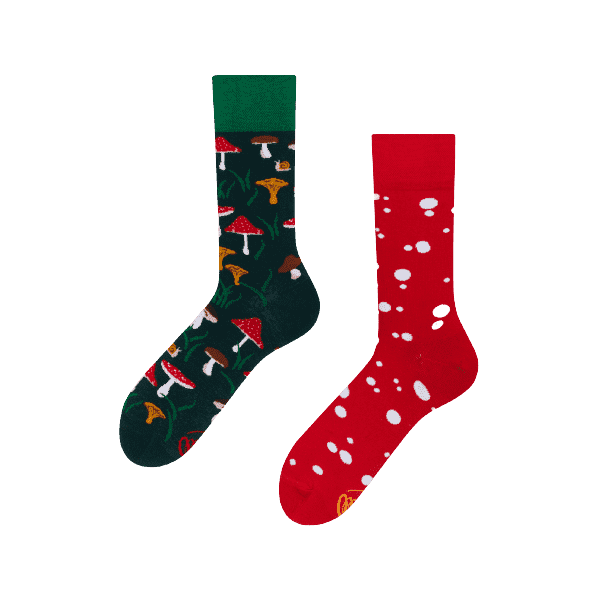 Many Mornings – verrückte, bunte mismatched Socken – Meet the Shrooms, Gr. 39-42