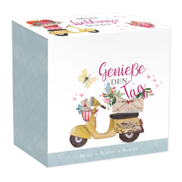 Grätz Verlag - Silke Leffler - Müslischale / Schale - Das Leben ist eine Reise, Roller, Scooter, Blumen – Bild 2
