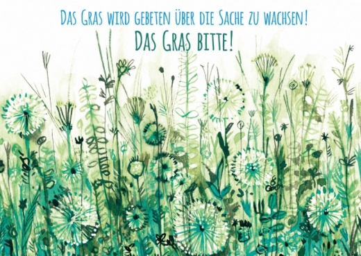 Postkarte - Das Gras bitte!
