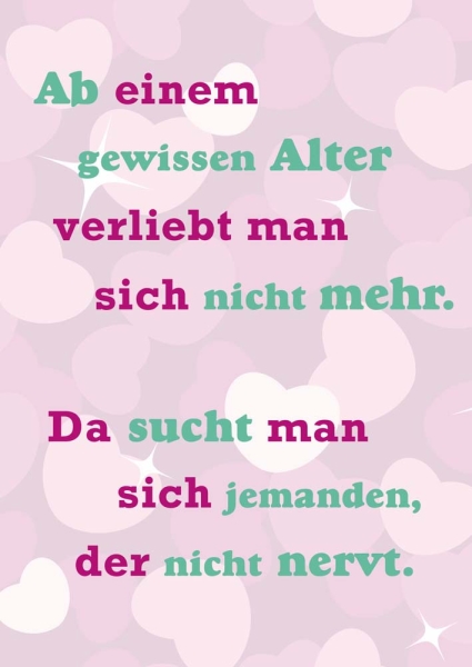Postkarte - Ab einen gewissen Alter