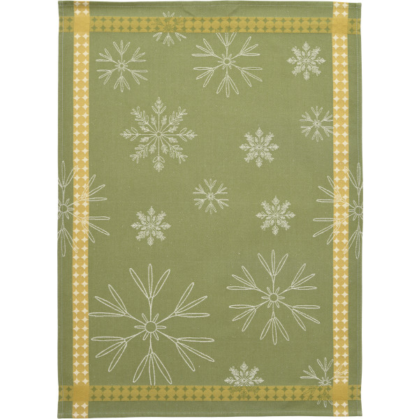 Sander - Geschirrtuch - Weihnachten - Vail, Farbe: 06, olive / olivgrün