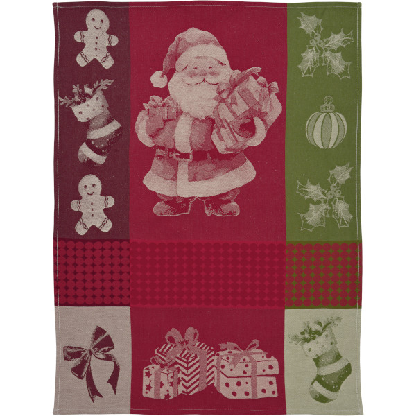 Sander - Geschirrtuch - Weihnachten - Chef Santa, Farbe: 01, red / green