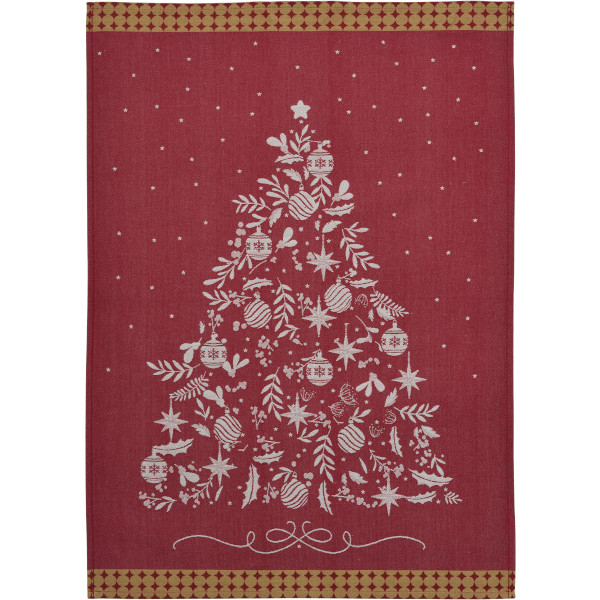 Sander - Geschirrtuch - Weihnachten - Chef Tree, Farbe: 01, red /rot
