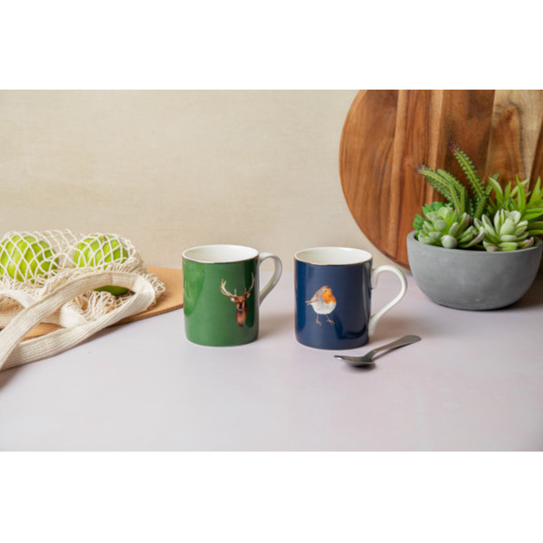 Mikasa - Robin / Rotkehlchen - Porzellan Becher mit geradem Rand, 280ml – Bild 4