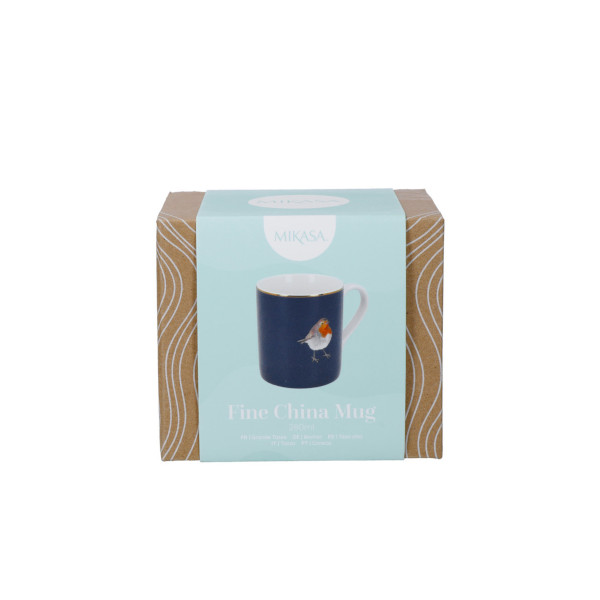 Mikasa - Robin / Rotkehlchen - Porzellan Becher mit geradem Rand, 280ml – Bild 5