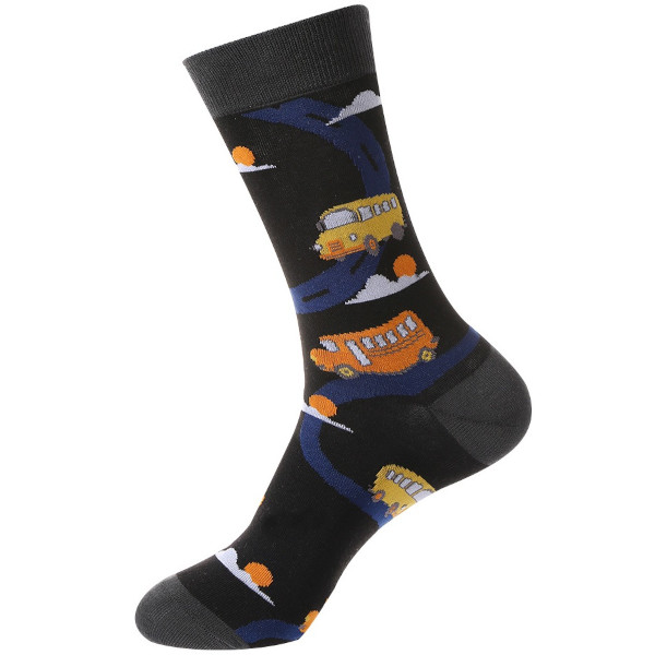 Musthaves – Bunte, lustige  Socken Unisex – Bus   - Einheitsgröße Gr. 38 - 41