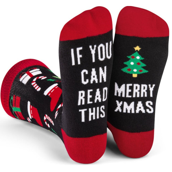Musthaves – Bunte, lustige Weihnachts- Socken Unisex – Merry Xmas  - Einheitsgröße Gr. 38 - 43