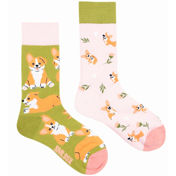 Musthaves – Bunte, lustige  Socken Unisex – Corgi - Einheitsgröße Gr. 38 - 43