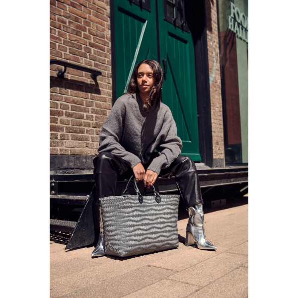 Handed By - Dune, Shopper Size M - Farbe: dark grey – Bild 2