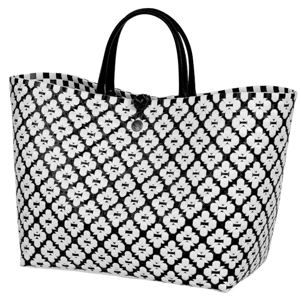 Handed By - Motif, Shopper Size L - Farbe: White / Black