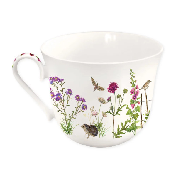 Grätz Verlag - Daniela Drescher - Porzellantasse / Teetasse - Stockrosen – Bild 2