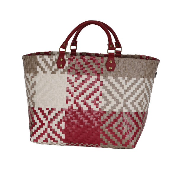 Handed By - Quinn, Shopper Size L - Farbe: burgundy red, liver with champagne