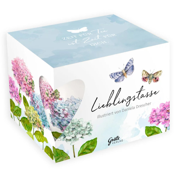 Grätz Verlag - Daniela Drescher - Porzellantasse / Teetasse - Hortensie – Bild 3