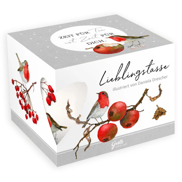 Grätz Verlag - Daniela Drescher - Porzellantasse / Teetasse - Frostige Beeren – Bild 3