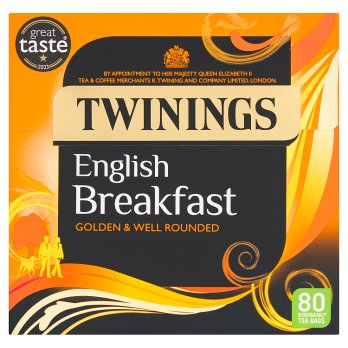 Twinings - English Breakfast Tea, 80 Bags - 200g