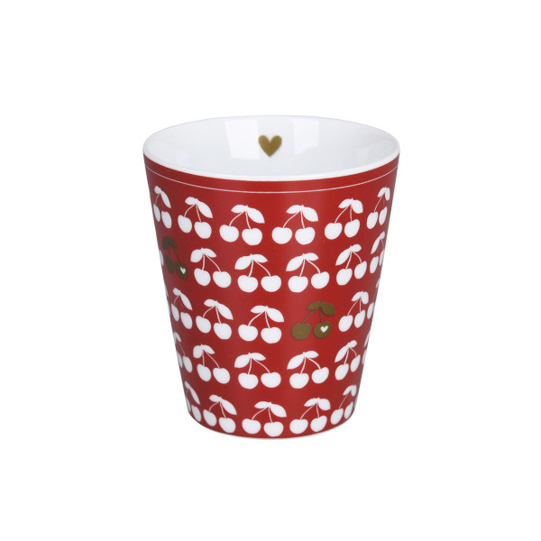 Krasilnikoff  - Happy Mug  HM1160 -  Cherries, scarlet red - 330ml
