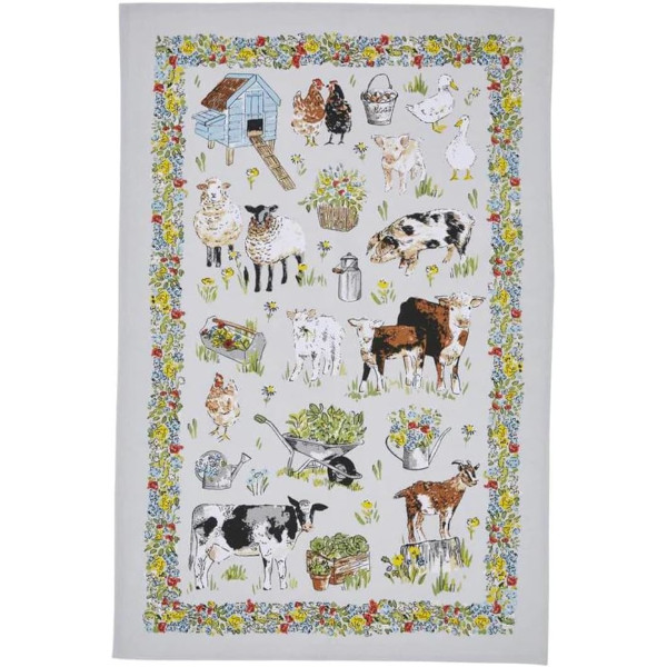 Ulster Weavers - Geschirrtuch / Tea Towel - Portman Farm - Bauenhoftiere