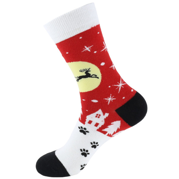 Musthaves – Bunte, lustige  Weihnachts -Socken Unisex – Santa's Sleigh- Einheitsgröße Gr. 38 - 45