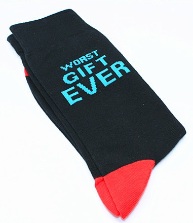 Musthaves – Bunte, lustige  Socken Unisex – Worst Gift Ever - Einheitsgröße Gr. 38 - 45