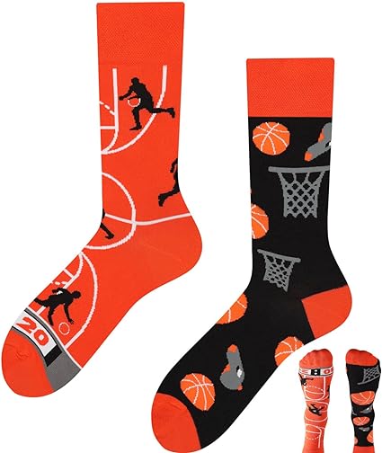Musthaves – Bunte, lustige  Socken Unisex – Basketball  - Einheitsgröße Gr. 38 - 45
