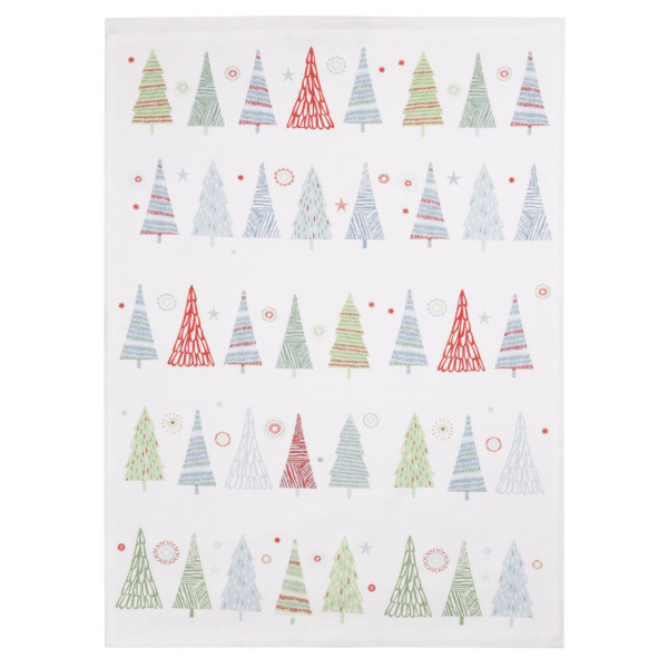 KRACHT  - Geschirrtuch / Tea Towel - Halbleinen, Forest / Wald -Weihnachten / Christmas