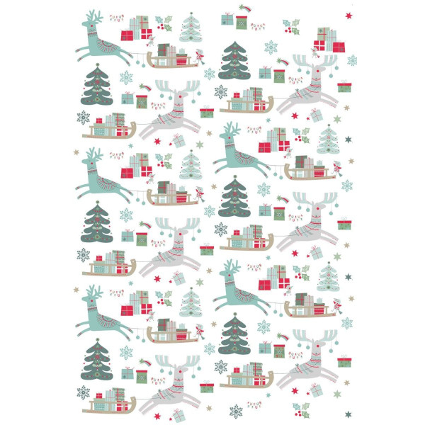 KRACHT  - Geschirrtuch / Tea Towel - Halbleinen, God Jul