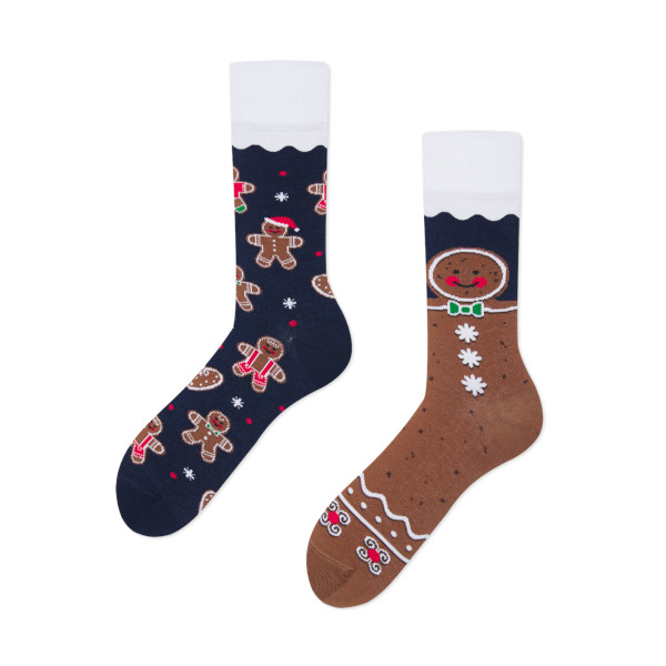 Many Mornings – verrückte, bunte mismatched Socken – Cookie Christmas, Gr. 35-38