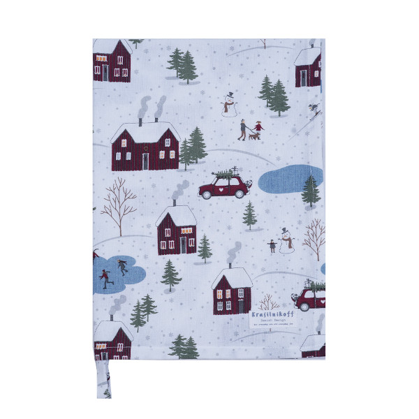 Krasilnikoff – Geschirrtuch KW13651 - Scandi Winter / Skandinavischer Winter