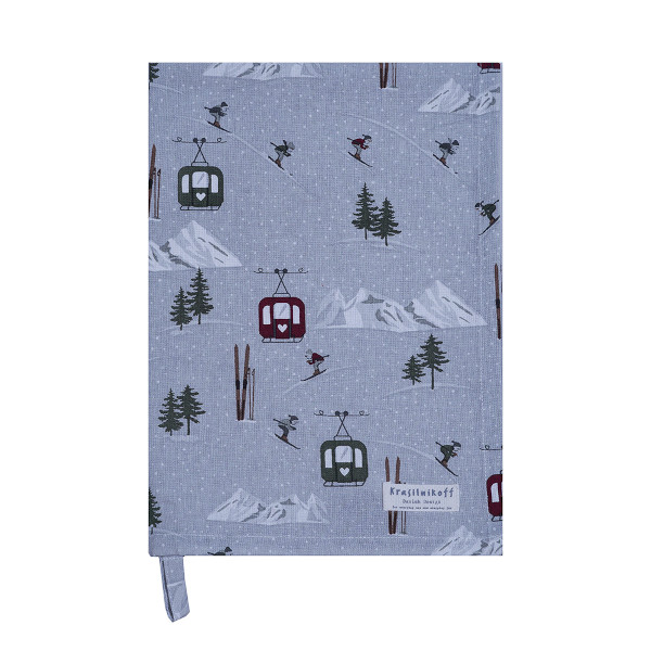 Krasilnikoff – Geschirrtuch KW13660 - Skiing / Skifahren