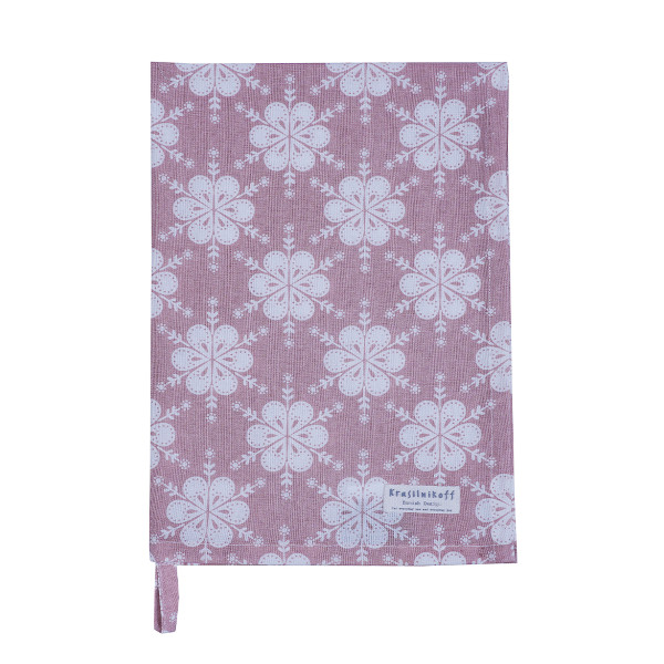 Krasilnikoff – Geschirrtuch KW13753 – Flowers / Blumen, Rose