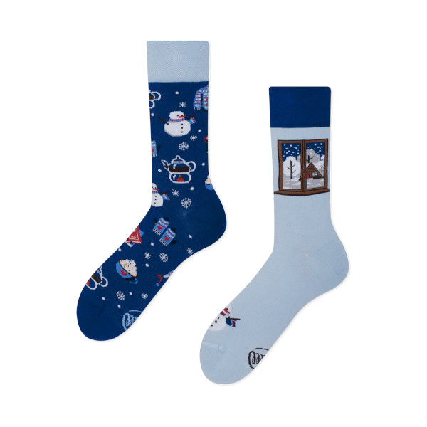 Many Mornings – verrückte, bunte mismatched Socken – Winter Warmer Gr. 35-38