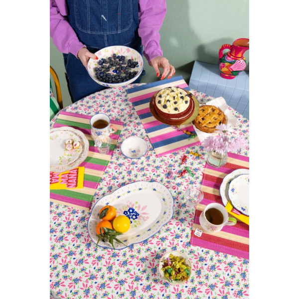 Kitsch Kitchen - Tischläufer - Mercado de Flores, blau - 50 x 160cm – Bild 2